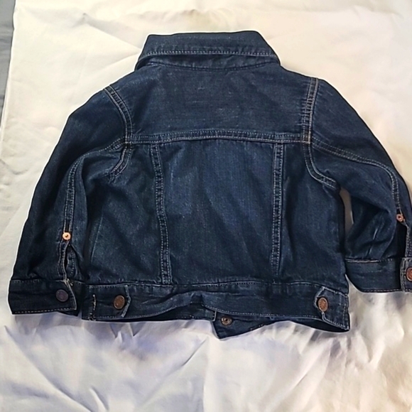 Baby Gap dark wash unisex denim jacket - Picture 3 of 3
